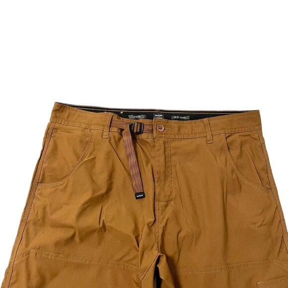 prAna Convertible Stretch Vented Cargo Straight Water Repellent Pant Brown 38x34 - Picture 5 of 14